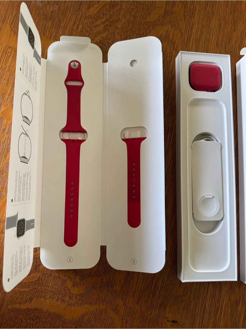 Apple Watch Series 7 with Red Sport Band - GPS - 42mm case